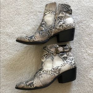 Snakeskin Ankle Boot